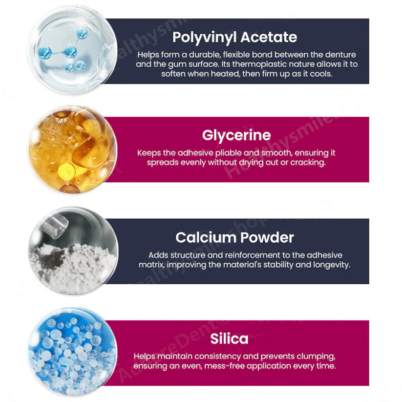 【🔥Kupite 2 dobite 1 gratis🔥】AdhereDent® Termoplastično lepilo za proteze ⏳ Trajna retencija proteze