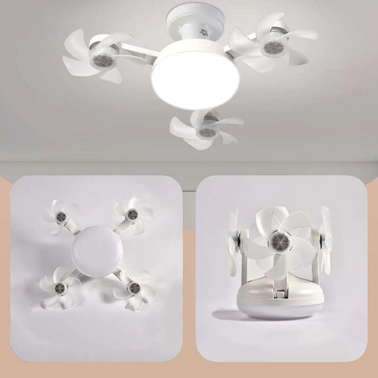 💧Osvetlitev in poletna hladnost: LED luči + daljinski upravljalnik + stropni ventilator💡