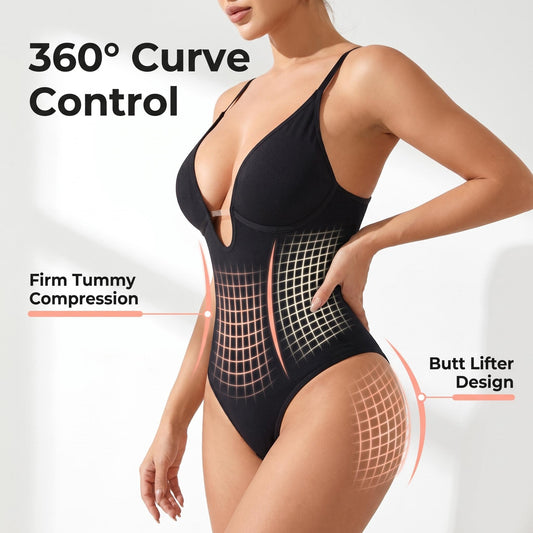 Dámske tvarujúce body s hlbokým výstrihom do V【🔥🔥Kupi 1 dobi 1 gratis】