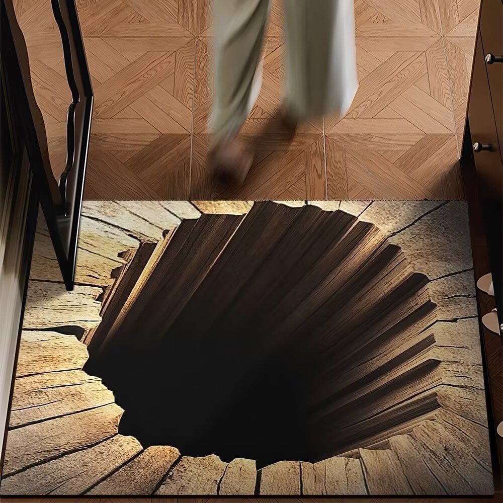 Kopalniška podloga iz diatomejske zemlje – HD tisk, optična iluzija