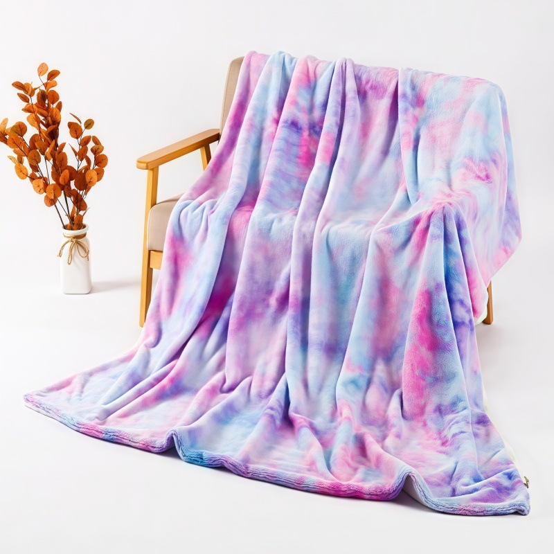 Ultra-mehka tie-dye plišasta odeja