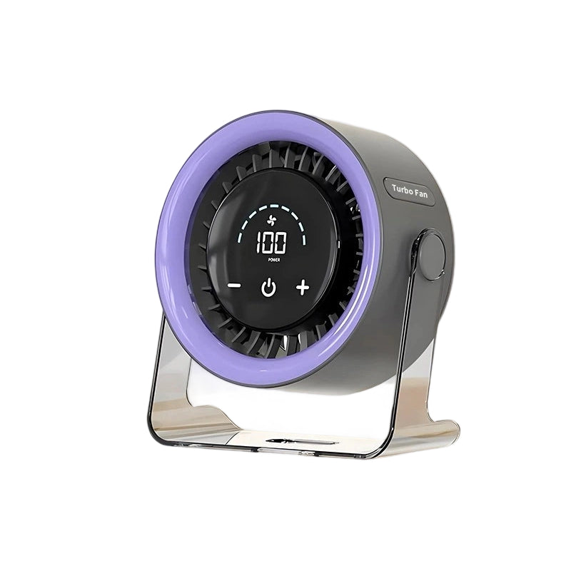 Namizni ventilator 2026 – USB polnjenje z LED zaslonom