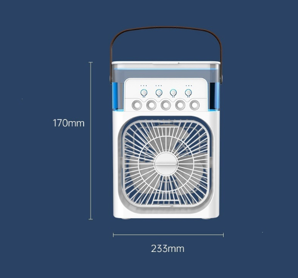 Namizni ventilator z meglico in vlažilcem zraka
