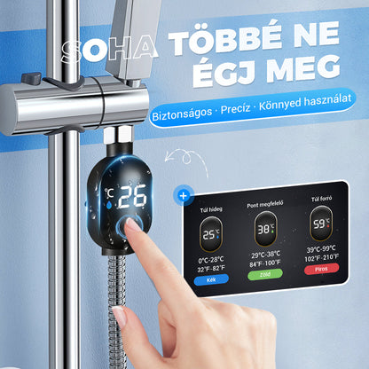 🔥🔥2+2 gratis🚿💡 Prikaz temperature tuša – spremljanje vode v realnem času, preprečevanje opeklin!🌡️✅ Termometer za vir vode – pametni LED zaslon, varno kopanje za družino!  En kos