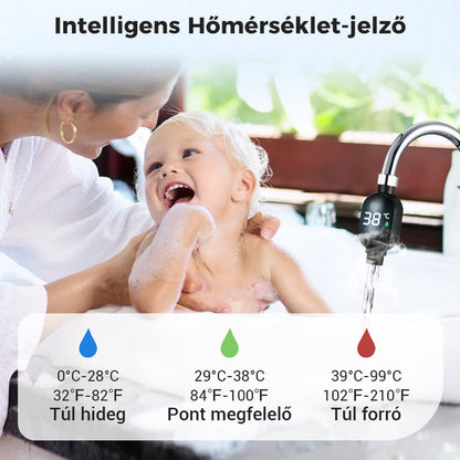 🔥🔥2+2 gratis🚿💡 Prikaz temperature tuša – spremljanje vode v realnem času, preprečevanje opeklin!🌡️✅ Termometer za vir vode – pametni LED zaslon, varno kopanje za družino!  En kos