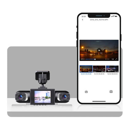 Avtomobilska kamera s 4 objektivi in 360° vidnim kotom | 📷HD 1080P nočni vid📷