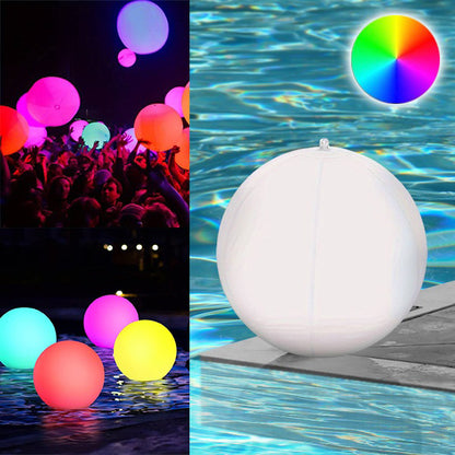 🚨Napihljiva plavajoča svetilka za bazen | POOLGLO LED žoga💡🟠🟡⚪