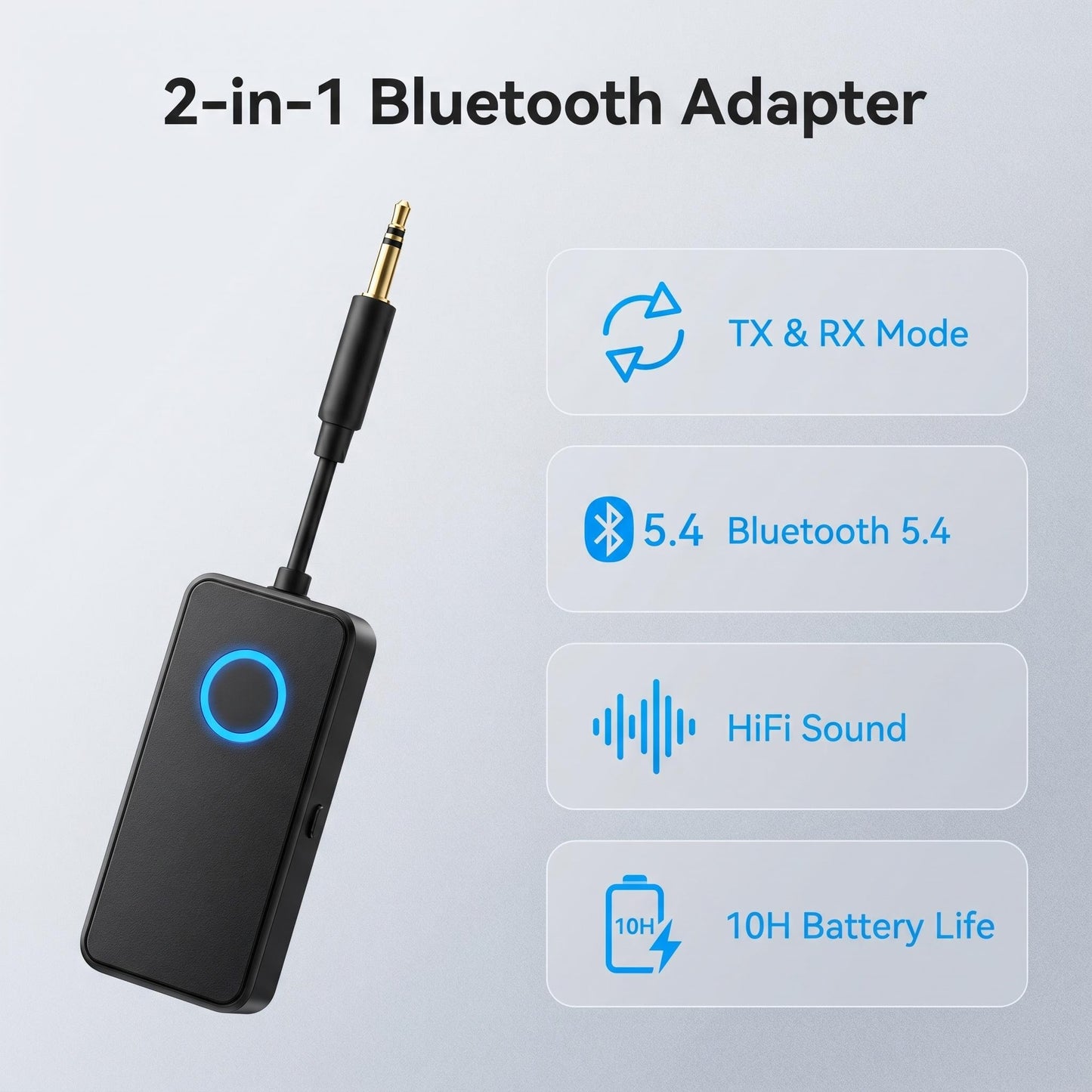 Bluetooth 5.4 sprejemnik-oddajnik 🎧🔄🔋