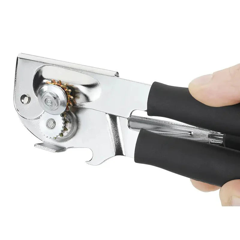 Ergonomična ročna odpirač za konzerve z 360° vrtljivim ročajem