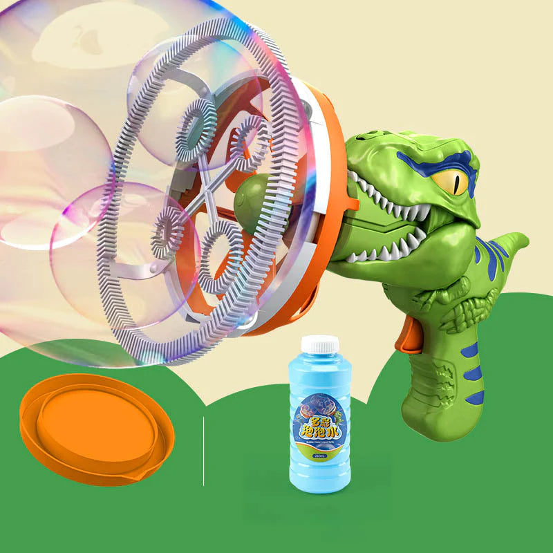🎁✨ Električni verižni stroj za mehurčke - Čarobna vizualna pojedina 🌿🦖