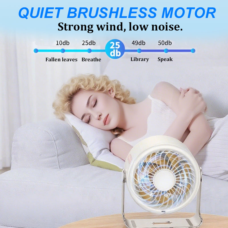 Namizni ventilator 2026 – USB polnjenje z LED zaslonom