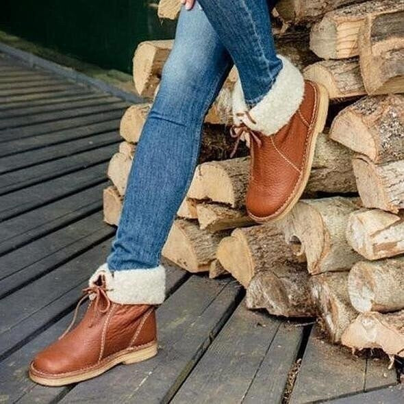 🔥50 % popusta danes - Ne zamudite teh ergonomsko oblikovanih ortopedskih čevljev - zimska flis podloga + ročno šivanje👞