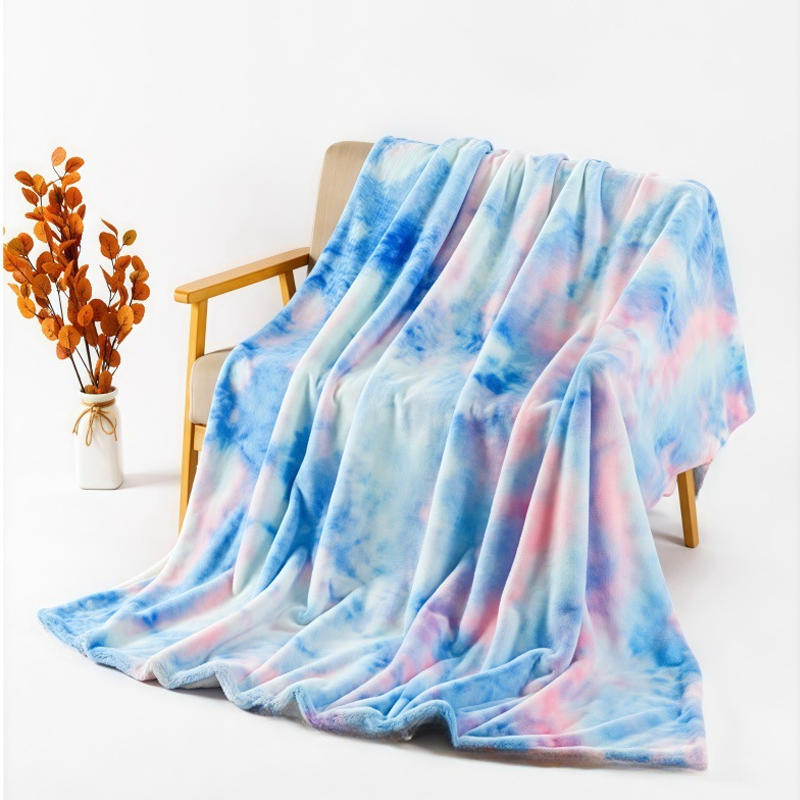 Ultra-mehka tie-dye plišasta odeja