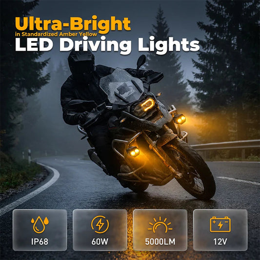 💡 Dvobarvni LED žaromet za motocikle