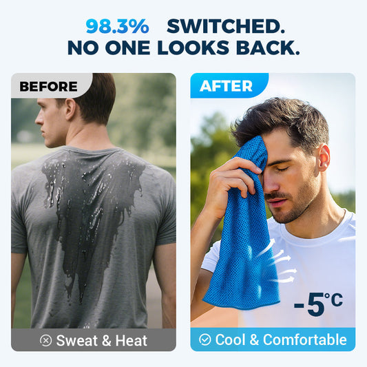 Hladilna brisača CoolTowel – kupite 1, dobite 1 gratis ❄️💦 Za večkratno uporabo, mehka, vpojna in prenosna