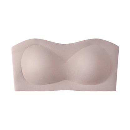 Dámska podprsenka bez ramienok – Push-up Bandeau | Protišmyková, Bezkosticová, Bezšvová【🔥1+1 zadarmo】