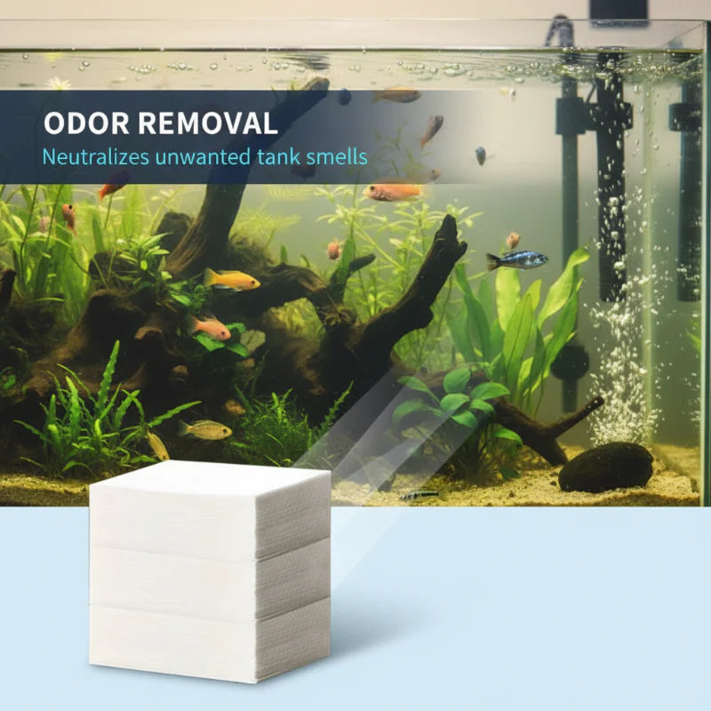 🐟 ČISTILNI ROBČKI ZA AKVARIJ: 24 ur kristalno čiste vode + odstranjevanje vonjav! 🌊 Varno za ribe in rastline 🌿🔮
