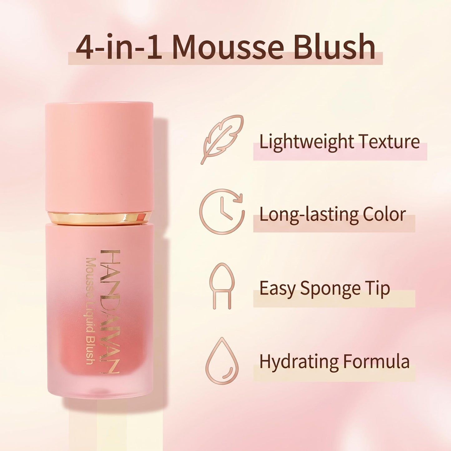 HANDALYAN Mousse Tekoče Rdečilo