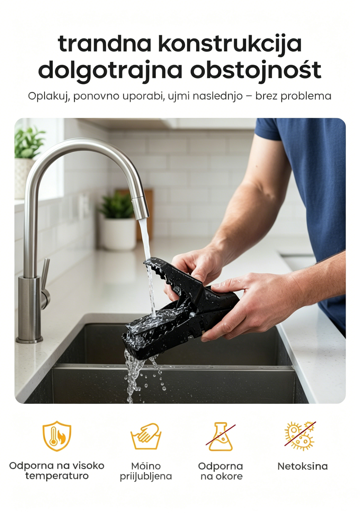 Past za podgane za večkratno uporabo z zelo občutljivim sprožilnim mehanizmom