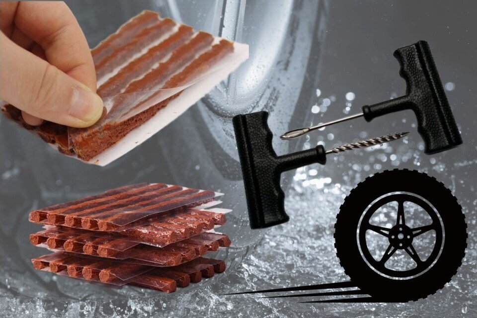 Komplet orodja za popravilo pnevmatik 🔧 Trakovi za hitro popravilo pnevmatik🔧