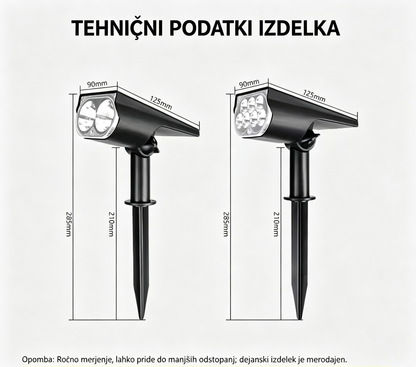Zunanja solarna reflektorska svetilka | SPOTIKE
