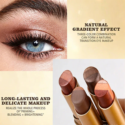 💄1+1 gratis 💥Gradientno senčilo za oči - vodoodporna ukrivljena konica ✨
