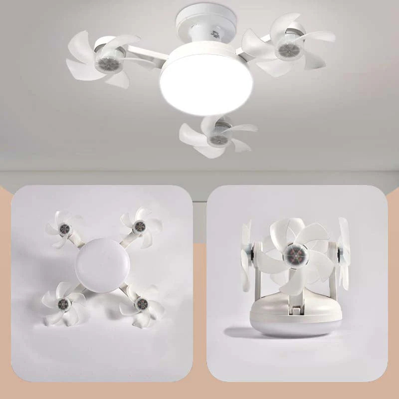 💧Osvetlitev in poletna hladnost: LED luči + daljinski upravljalnik + stropni ventilator💡