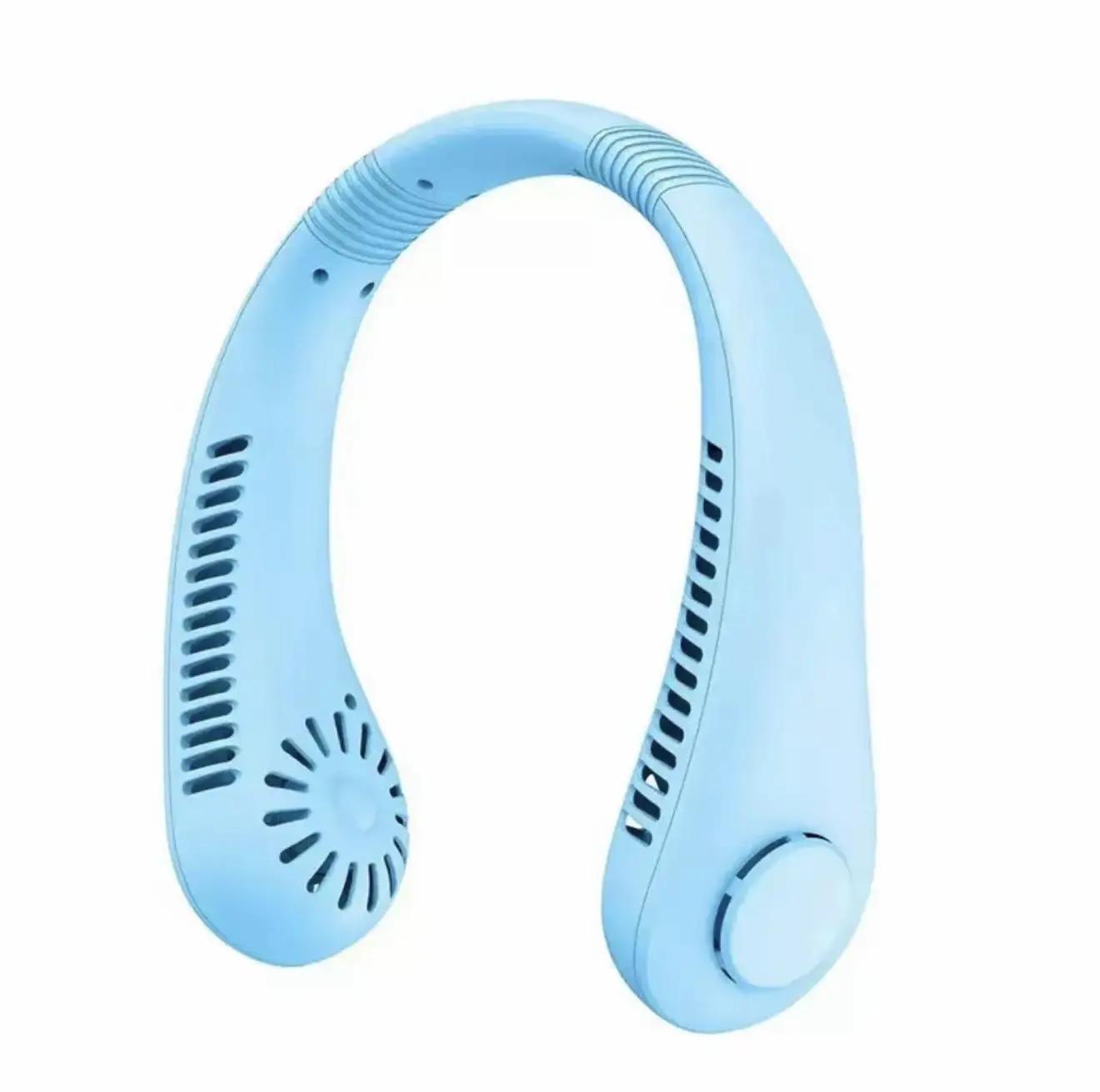 Prenosni mini ventilator za vrat – USB, brezžičen, 3 hitrosti