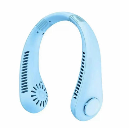 Prenosni mini ventilator za vrat – USB, brezžičen, 3 hitrosti