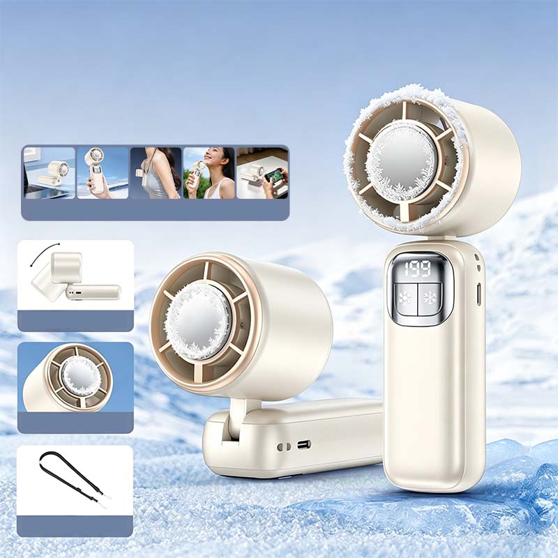 💨Polprevodniško hlajen ročni ventilator❄️