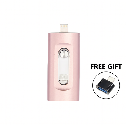🌞Novo, 50 % popusta za omejen čas! 📱Univerzalni USB ključek 3 v 1 - združljiv z iPhoneom, Androidom in računalnikom - USB 3.0 ultra visoka hitrost