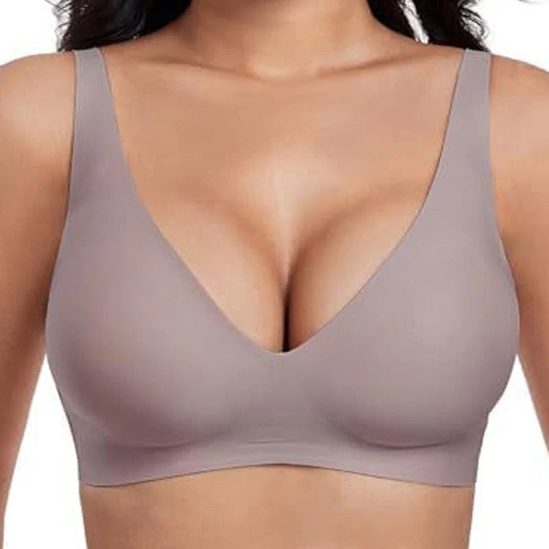 【🔥Kupi 1 dobi 1 gratis🔥】Jelly Wireless Dámske bezdrôtové podprsenky Push Up Bralette | Bezšvové, Deep V, každodenné nosenie