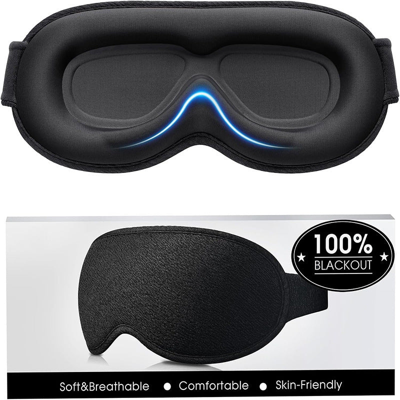 3D ergonomska maska za spanje z 100% zatemnijo – brez pritiska na oči in ušesa