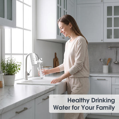 💧Petstopenjski vodni filter zmanjšuje vodni kamen in filtrira usedline, 🛡️zaradi česar je voda nežnejša.