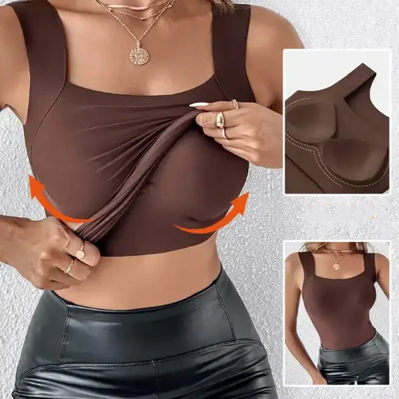 💖 (S–5XL) Oblikovalni top z vgrajenim modrčkom 💃
