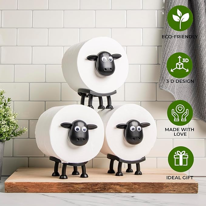 🐑 Držalo za toaletni papir z ovcami 🐑