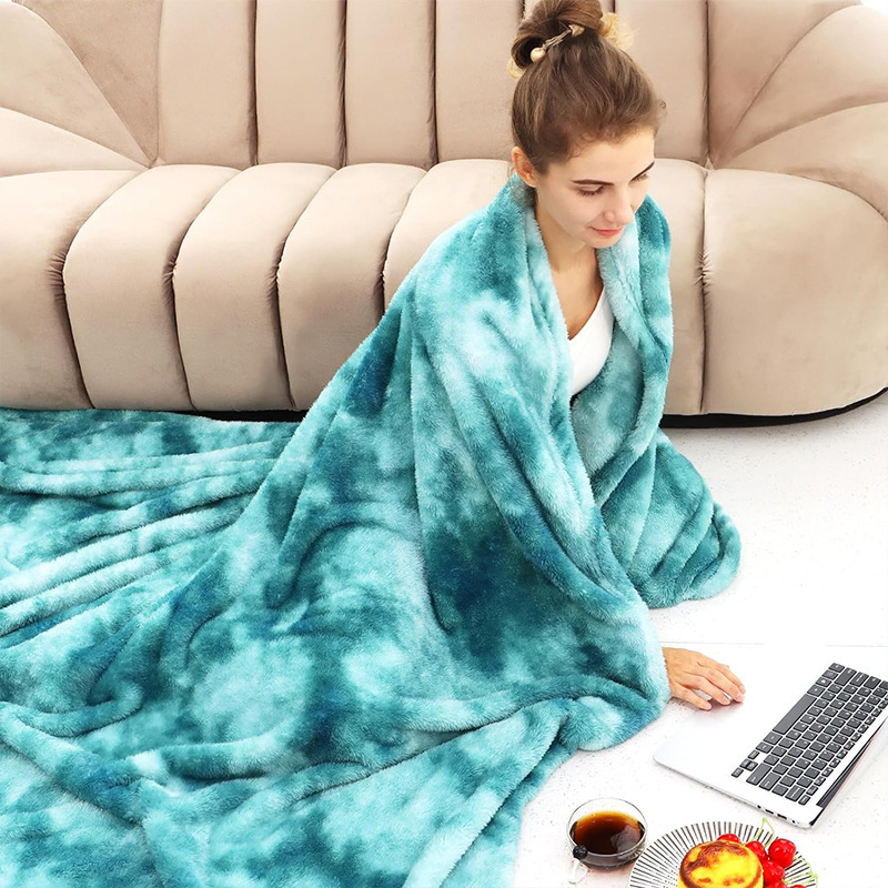 Ultra-mehka tie-dye plišasta odeja
