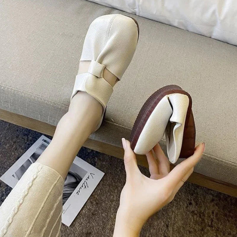 👡 Ženski copati z vozlom - mehak podplat | Modna oblika, lahki in prilagodljivi - idealni za sprehode in mestne aktivnosti 🛍️