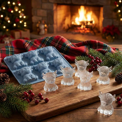 Pladenj za ledene kocke Highland Cow
