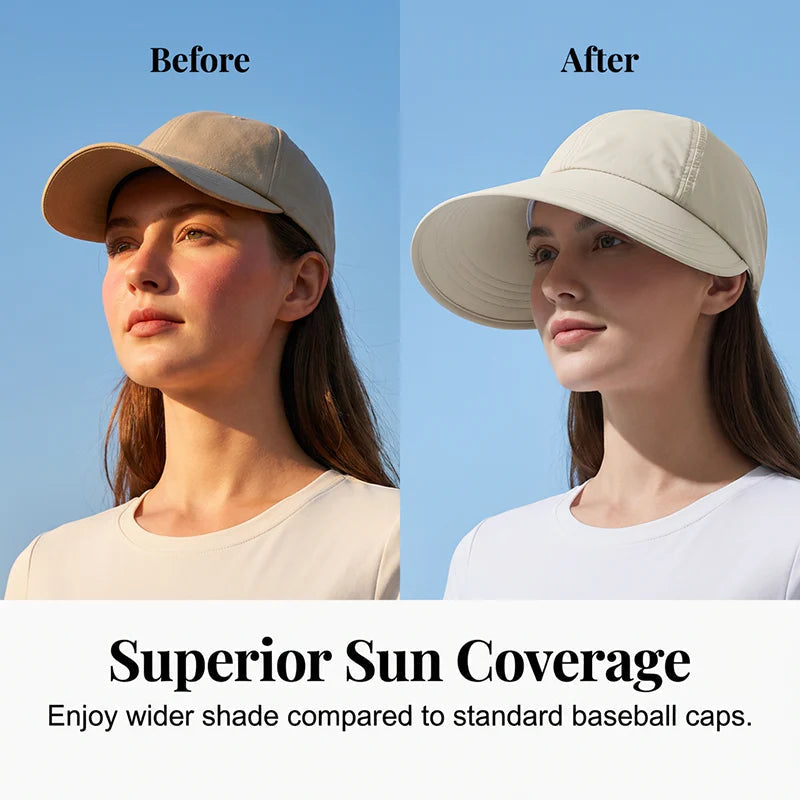 🧢 Ženski sončni klobuk s širokimi krajci – UV zaščita, hitro sušeč material🌞