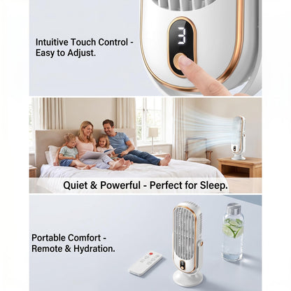 💨Prenosni ventilator za namizno klimatsko napravo s 5 hitrostmi ventilatorja❄️