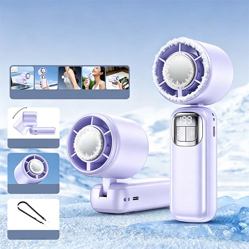 💨Polprevodniško hlajen ročni ventilator❄️