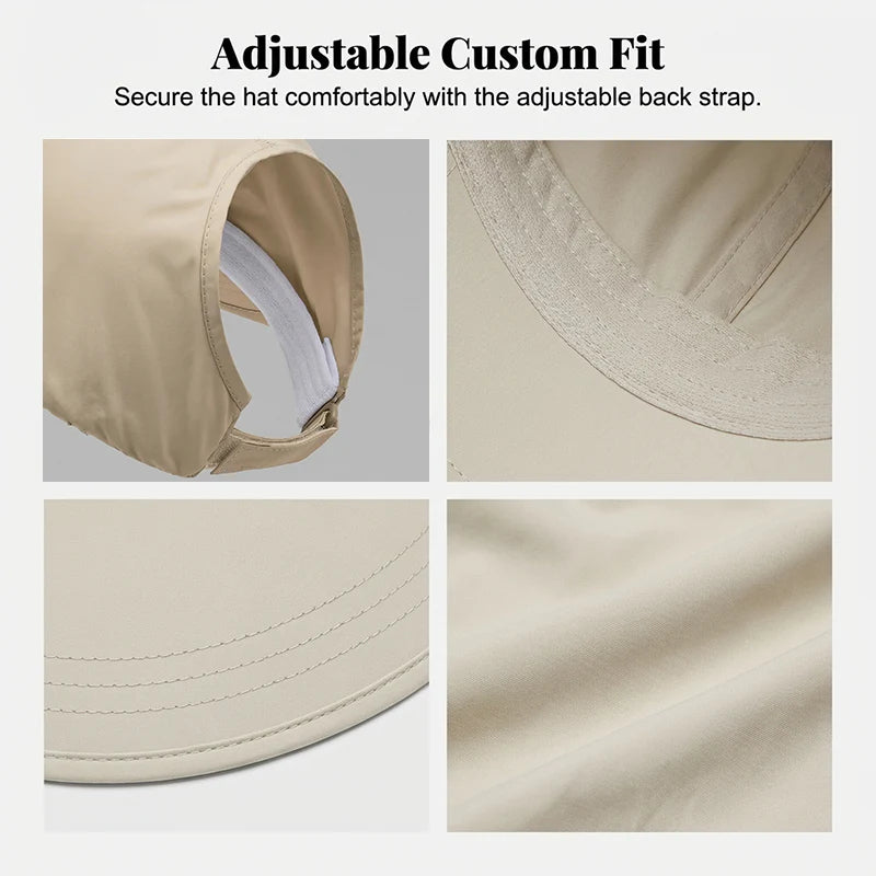 🧢 Ženski sončni klobuk s širokimi krajci – UV zaščita, hitro sušeč material🌞