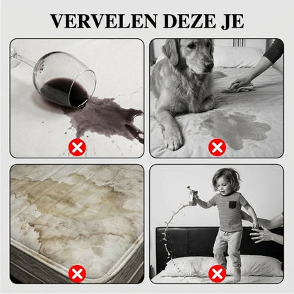 Vodoodporna prešita prevleka za vzmetnico s prevlekami za vzglavnike