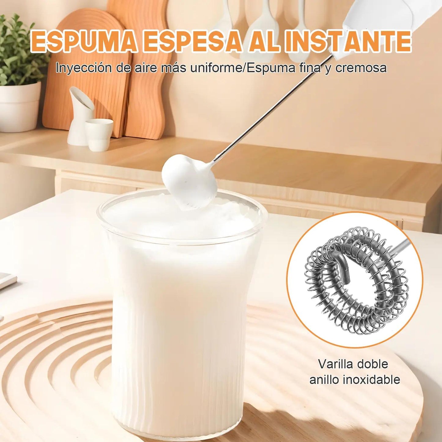 Brezžični penilnik mleka Type-C – ročni mešalnik za kavo in kapučino