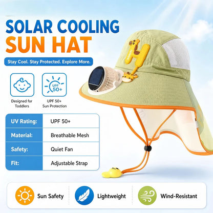 🌞Sončni klobuk z vgrajenim ventilatorjem