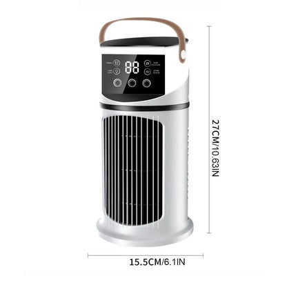 💨USB ventilator za tekočinsko hlajenje❄️ z RGB svetlobnimi učinki | 9 hitrosti ventilatorja, vlažilec zraka, nočna lučka🧊