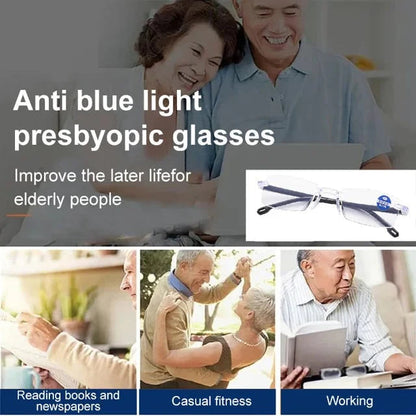 🔥Kupite enega, dobite enega brezplačno🔍👀 Jasen vid za kratkovidnost in daljnovidnost | Očala za branje z avtomatskim ostrenjem👓|🔥Priložena brezplačna torbica za očala🔥