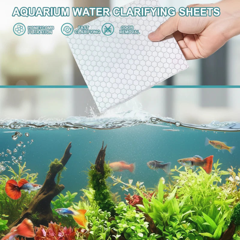 🐟 ČISTILNI ROBČKI ZA AKVARIJ: 24 ur kristalno čiste vode + odstranjevanje vonjav! 🌊 Varno za ribe in rastline 🌿🔮