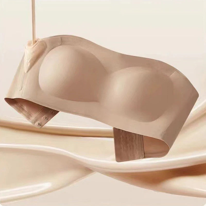 Dámska podprsenka bez ramienok – Push-up Bandeau | Protišmyková, Bezkosticová, Bezšvová【🔥1+1 zadarmo】